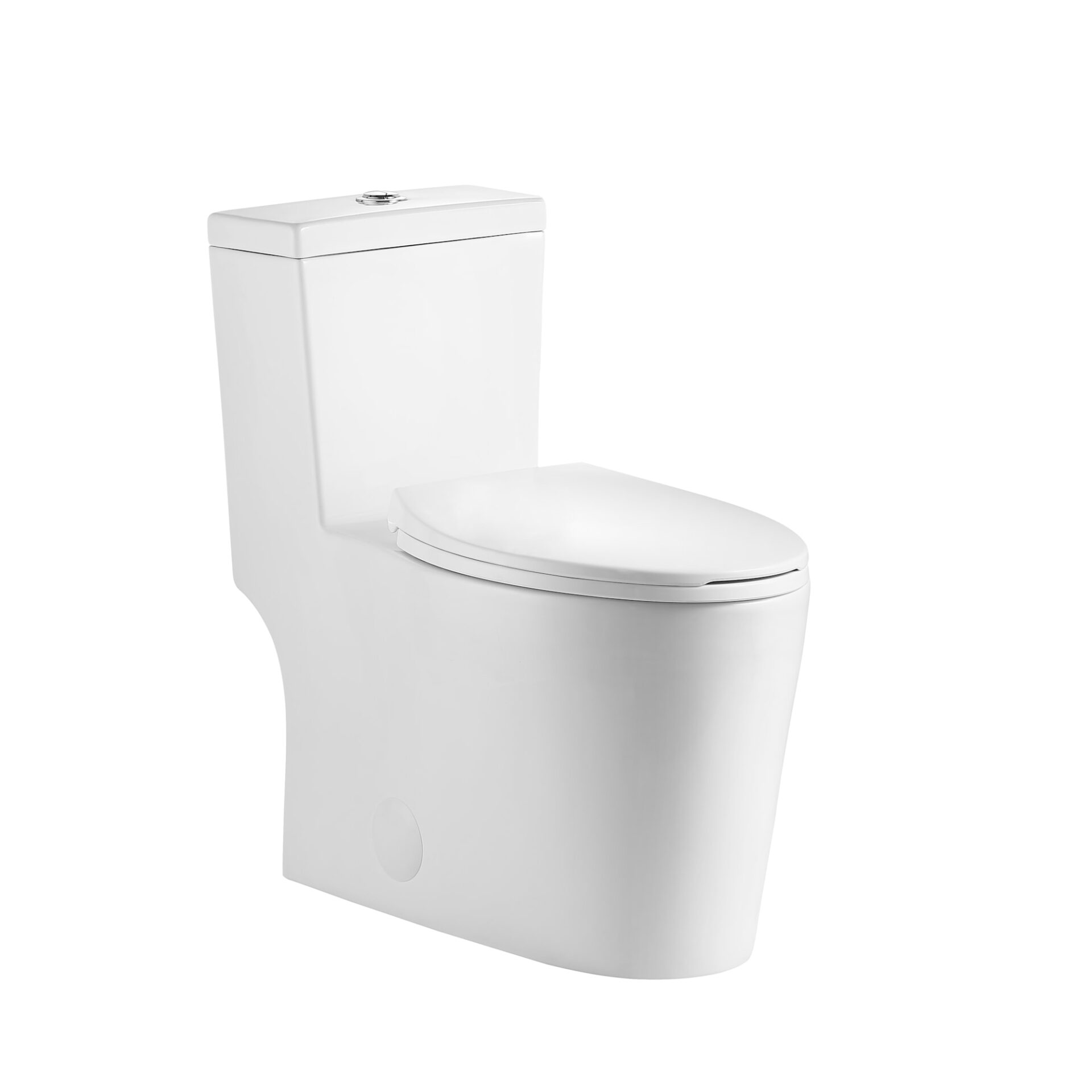Toilette Prague allongée une pièce double chasse 4.1/6L en blanc – Image 2