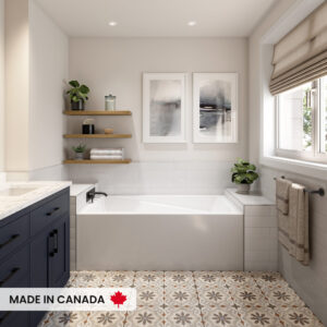 Breault 3260 Baignoire blanche alcôve en acrylique