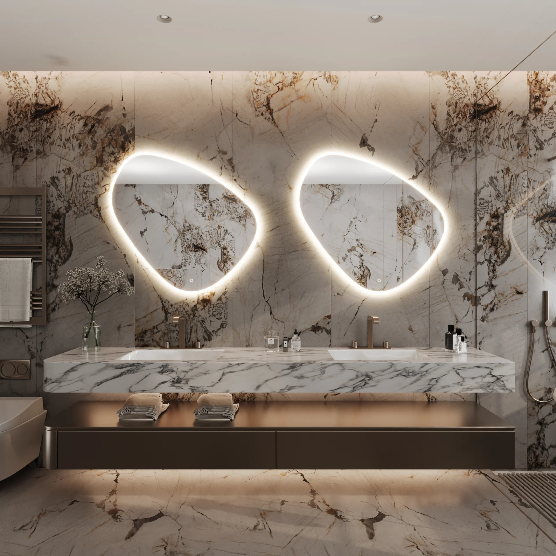 Miroir éclairé Paris Mirror Cloud 32" x 30" – Image 2