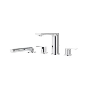 Robinet de bain 4 morceaux avec douchette TMR Plus d'Aquabrass